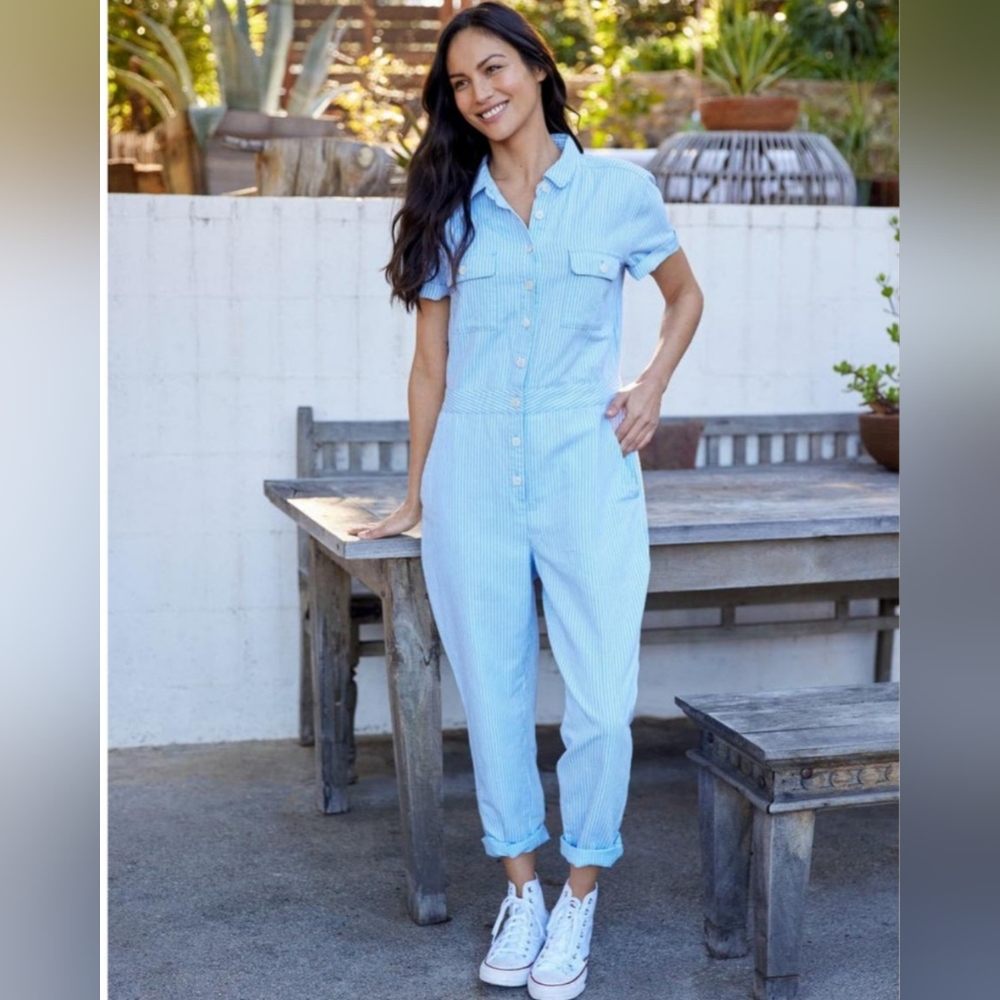 Outerknown Strip Jumpsuit size S